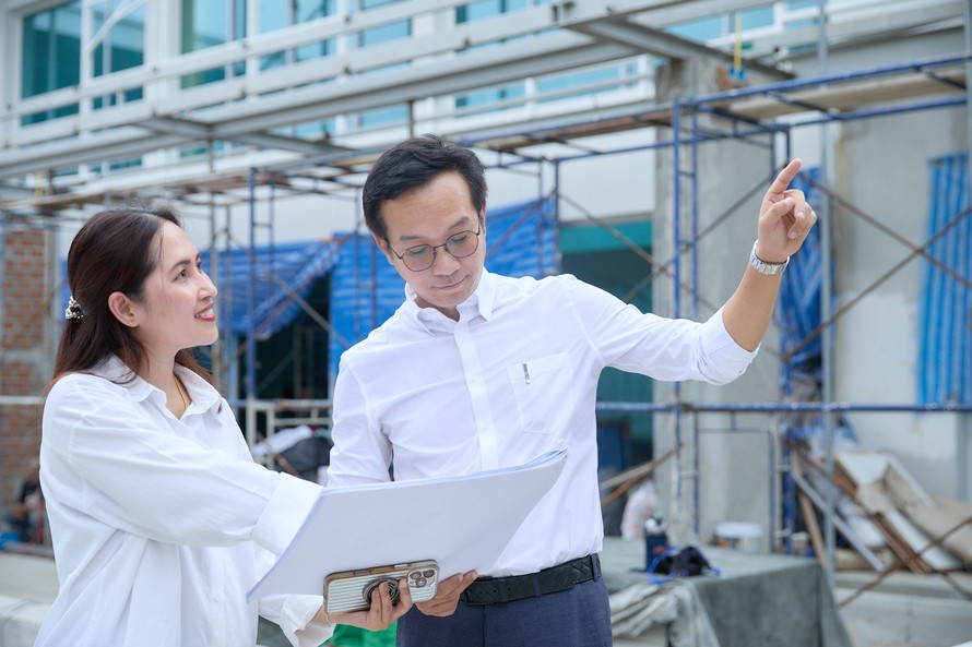 Two architects working